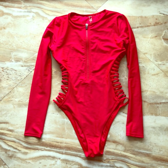 long sleeve swimsuit forever 21